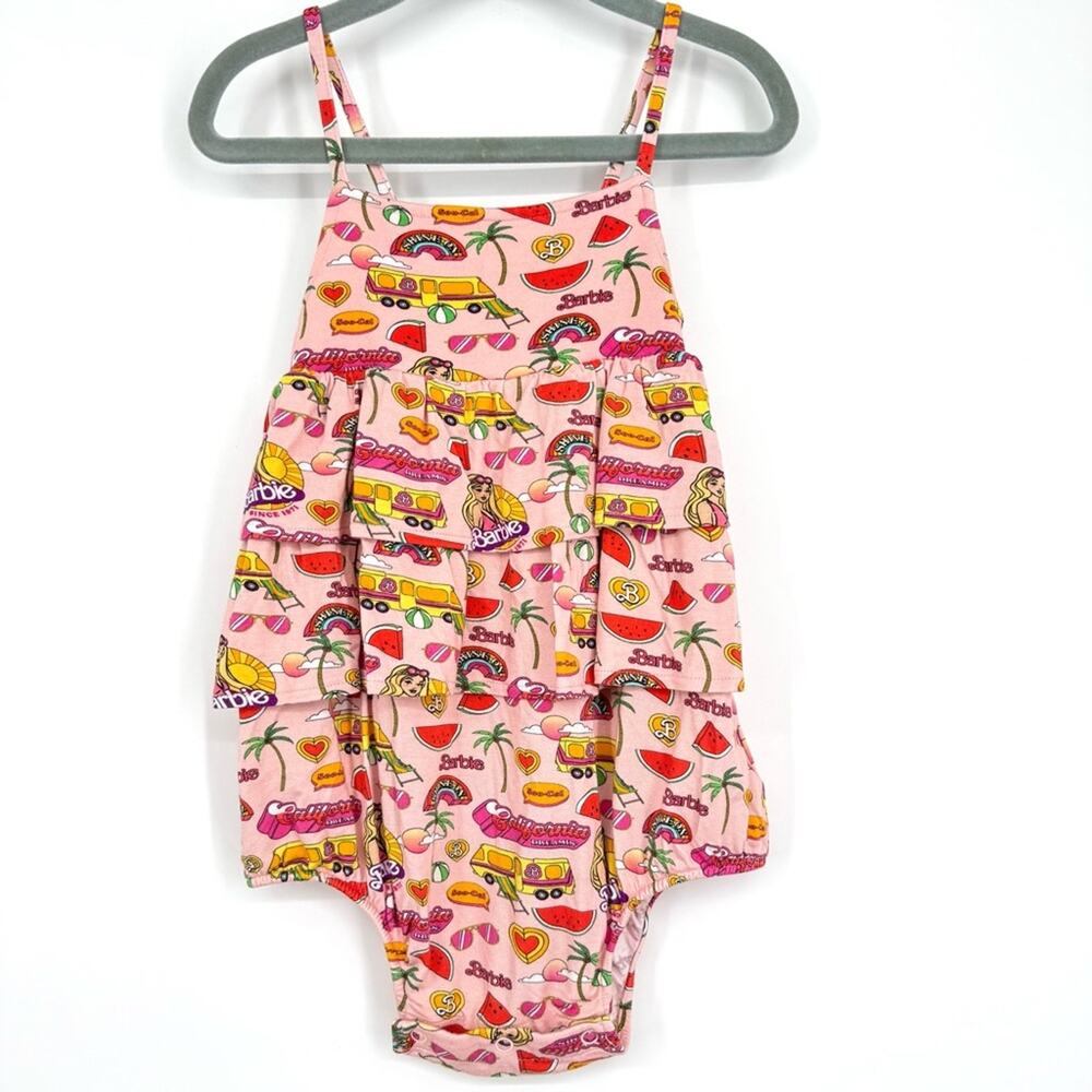 Posh Peanut x Barbie Summer‎ Bubble Romper 2T